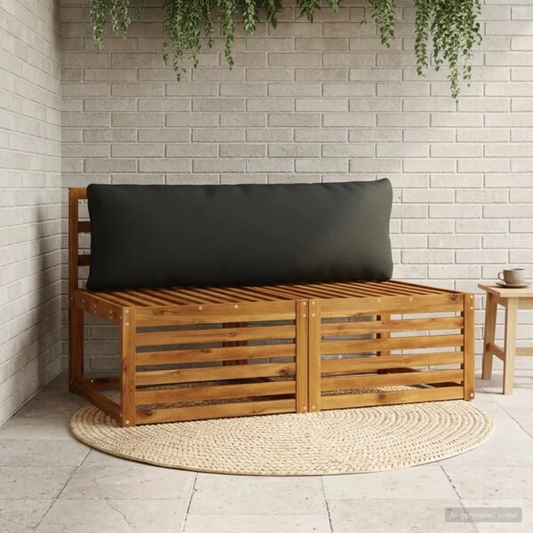 Jastučić za leđa (1 kom) PUTTEN 100% poliester Crna - Crna (melange) 120 x 40 x 15 cm 1