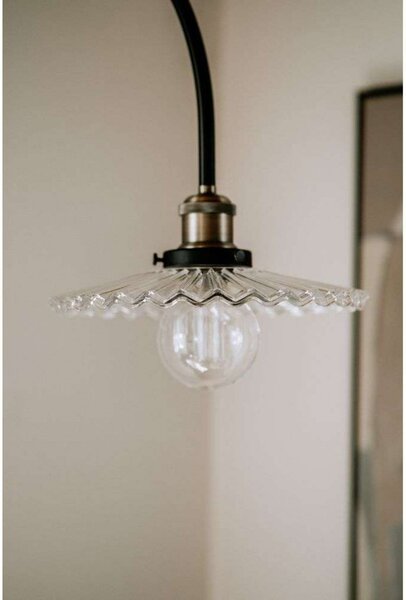 Globen Lighting Zidna lampa COBBLER, prozirna, visina 150 cm, Providna, Dnevni boravak/blagovaonica, Metal, Zidna utičnica ispod