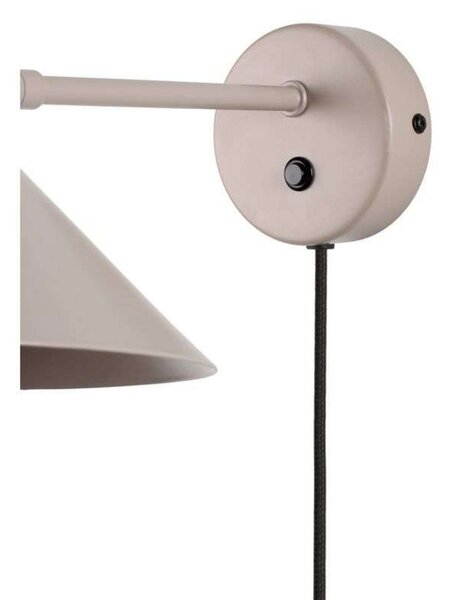 Globen Lighting Cannes zidna svjetiljka, bež, Ø 20 cm, Bež, Dnevni boravak/blagovaonica, Metal, Zidna utičnica ispod