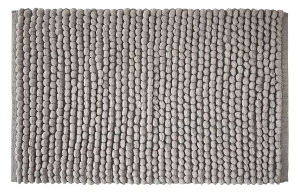 Siva kupaonska prostirka 50x80 cm Aspen Bobble – Bianca