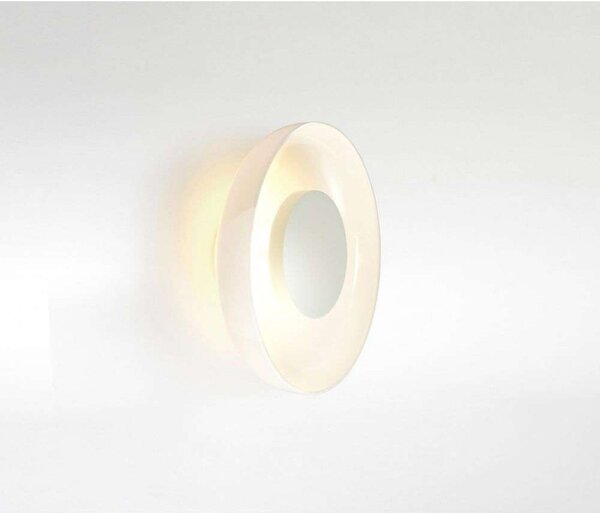 MARSET LED zidna svjetiljka Aura Plus, Ø 25 cm, opalna, Bijela, Dnevni boravak/blagovaonica, Staklo