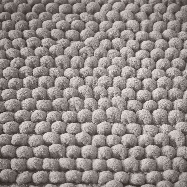 Siva kupaonska prostirka 50x120 cm Aspen Bobble – Bianca