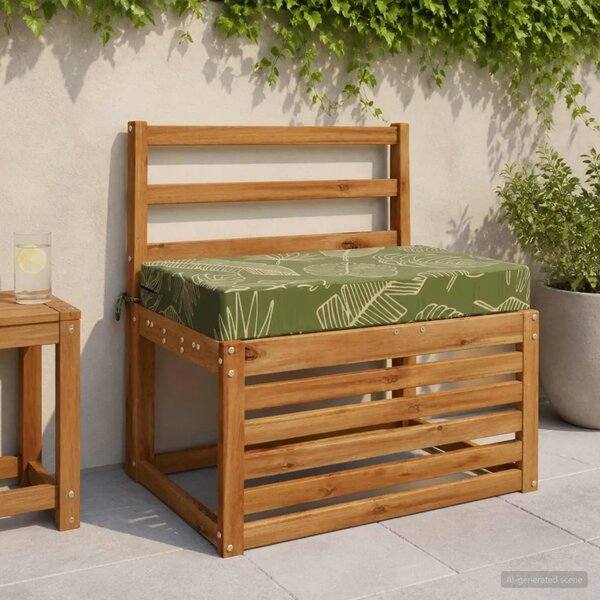 Jastuk za sjedalo SOEST 100% poliester Dizajn lista - Dezen s listom 70 x 40 x 10 cm Poliester