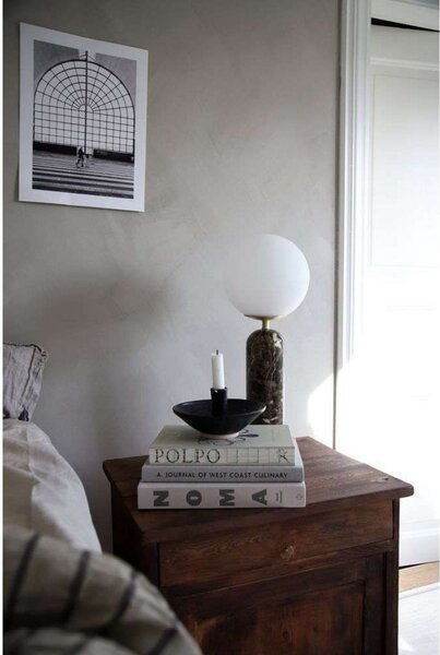 Globen Lighting Torrano stolna lampa, smeđa, visina 53 cm, Smeđa / hrđa, Dnevni boravak/blagovaonica, Staklo, Metak