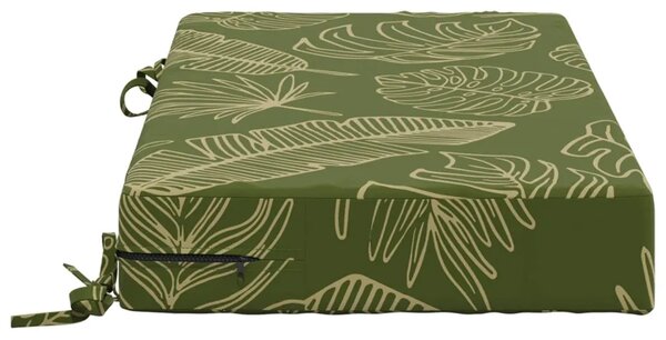 Jastuk za sjedalo SOEST 100% poliester Dizajn lista - Dezen s listom 70 x 40 x 10 cm Poliester