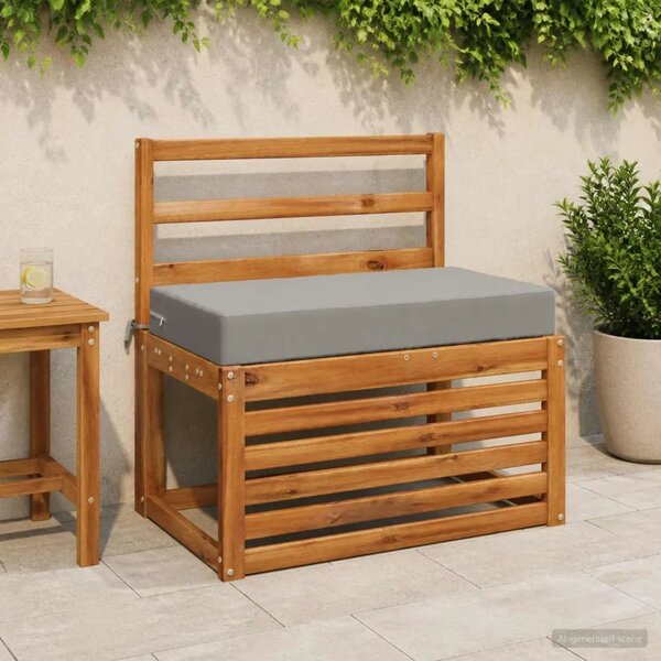 Jastuk za sjedalo SOEST 100% poliester Siva 70 x 40 x 10 cm - Siva 70 x 40 x 10 cm Poliester