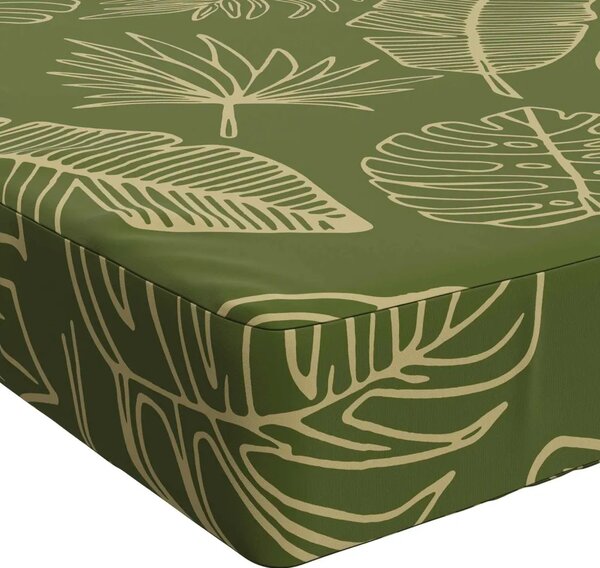 Jastuk za sjedalo SOEST 100% poliester Dizajn lista - Dezen s listom 120 x 60 x 10 cm Poliester