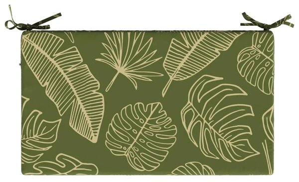 Jastuk za sjedalo SOEST 100% poliester Dizajn lista - Dezen s listom 70 x 40 x 10 cm Poliester