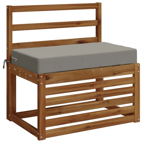 Jastuk za sjedalo SOEST 100% poliester Siva 70 x 40 x 10 cm - Siva 70 x 40 x 10 cm Poliester