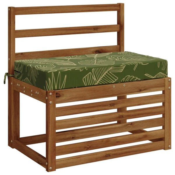 Jastuk za sjedalo SOEST 100% poliester Dizajn lista - Dezen s listom 70 x 40 x 10 cm Poliester
