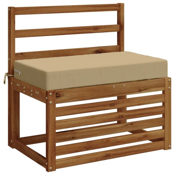 Jastuk za sjedalo SOEST 100% poliester Bež 70 x 40 x 10 cm - Bež 70 x 40 x 10 cm Poliester