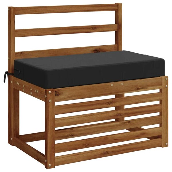 Jastuk za sjedalo SOEST 100% poliester Antracit 70 x 40 x 10 cm - Antracit 70 x 40 x 10 cm Poliester
