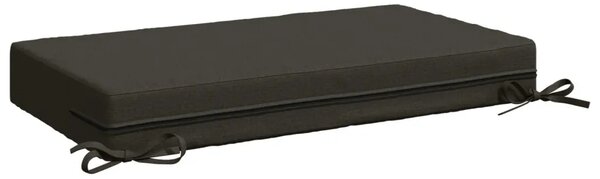 Jastuk za sjedalo SOEST 100% poliester Antracit 70 x 40 x 10 cm - Antracit 70 x 40 x 10 cm Melange