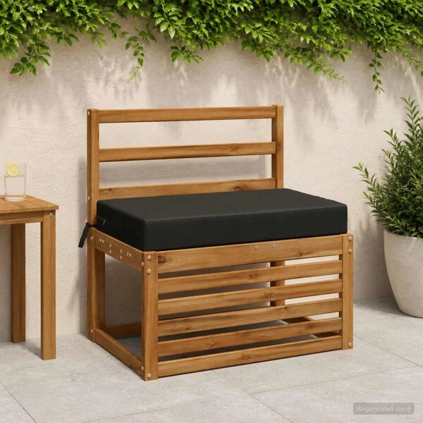 Jastuk za sjedalo SOEST 100% poliester Crna 70 x 40 x 10 cm - Crna 70 x 40 x 10 cm Melange