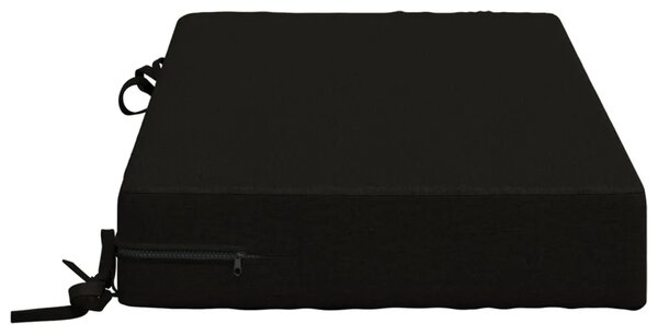 Jastuk za sjedalo SOEST 100% poliester Crna 70 x 40 x 10 cm - Crna 70 x 40 x 10 cm Melange