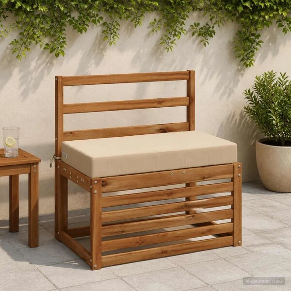 Jastuk za sjedalo SOEST 100% poliester Bež 70 x 40 x 10 cm - Bež 70 x 40 x 10 cm Poliester