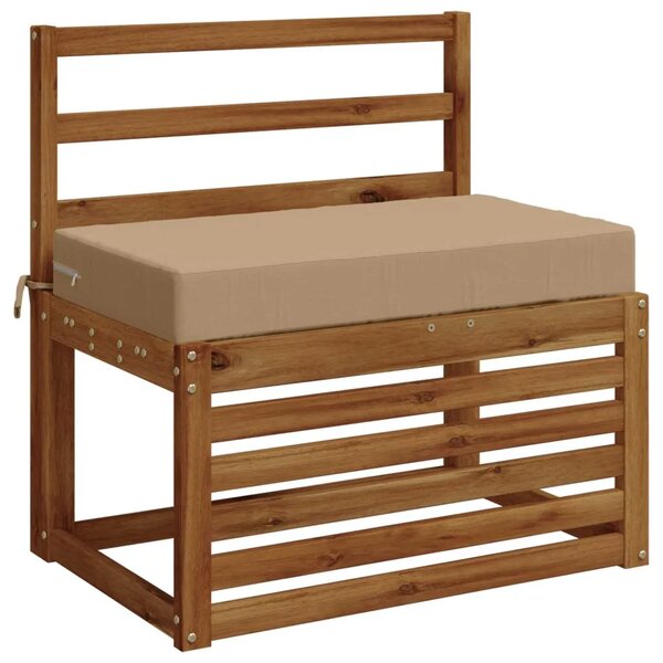 Jastuk za sjedalo SOEST 100% poliester Pijesak 70 x 40 x 10 cm - Pijesak 70 x 40 x 10 cm Melange