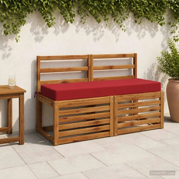 Jastuk za sjedalo SOEST 100% poliester Vinska crvena - boja crnog vina 120 x 40 x 10 cm Poliester