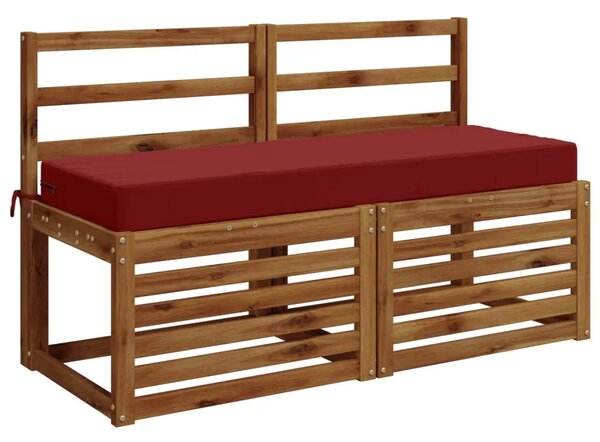 Jastuk za sjedalo SOEST 100% poliester Vinska crvena - boja crnog vina 120 x 40 x 10 cm Poliester