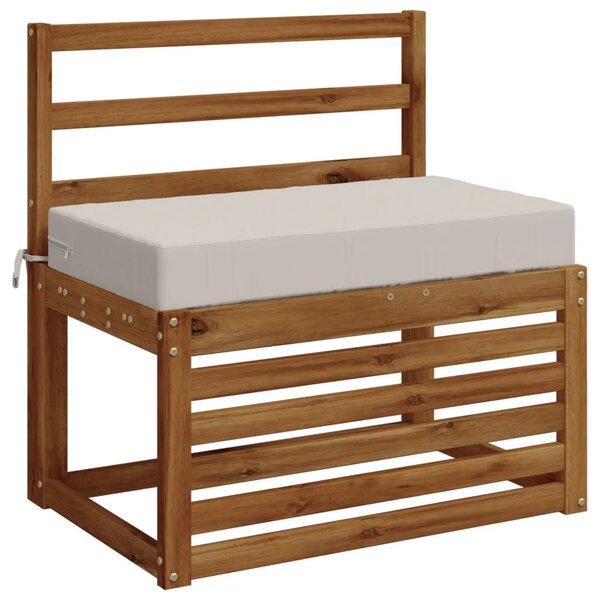 Jastuk za sjedalo SOEST 100% poliester Bijela 70 x 40 x 10 cm - Bijela 70 x 40 x 10 cm Melange