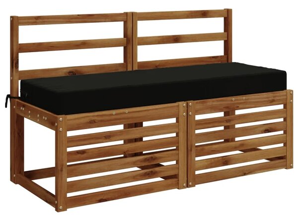 Jastuk za sjedalo SOEST 100% poliester Crna 120 x 40 x 10 cm - Crna 120 x 40 x 10 cm Poliester