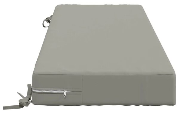 Jastuk za sjedalo SOEST 100% poliester Siva 120 x 40 x 10 cm - Siva 120 x 40 x 10 cm Poliester