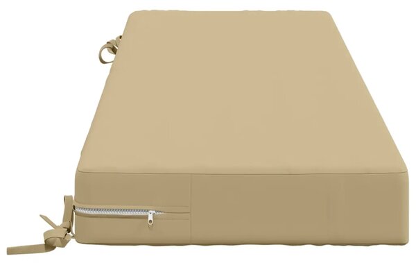 Jastuk za sjedalo SOEST 100% poliester Bež 120 x 40 x 10 cm - Bež 120 x 40 x 10 cm Poliester