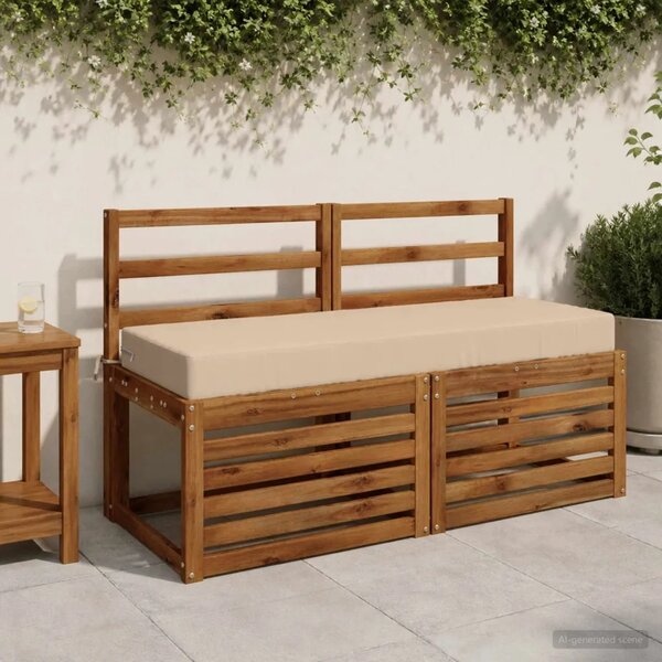 Jastuk za sjedalo SOEST 100% poliester Krem 120 x 40 x 10 cm - Krem 120 x 40 x 10 cm Melange