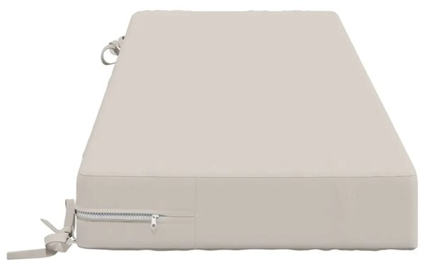 Jastuk za sjedalo SOEST 100% poliester Bijela 120 x 40 x 10 cm - Bijela 120 x 40 x 10 cm Melange