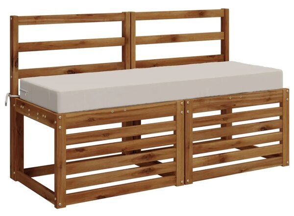 Jastuk za sjedalo SOEST 100% poliester Bijela 120 x 40 x 10 cm - Bijela 120 x 40 x 10 cm Melange