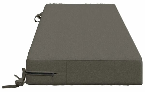 Jastuk za sjedalo SOEST 100% poliester Siva 120 x 40 x 10 cm - Siva 120 x 40 x 10 cm Melange