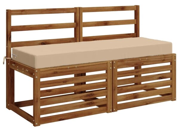 Jastuk za sjedalo SOEST 100% poliester Krem 120 x 40 x 10 cm - Krem 120 x 40 x 10 cm Melange