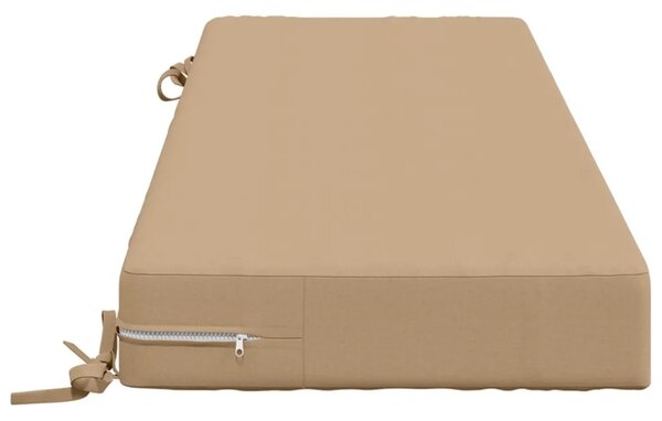 Jastuk za sjedalo SOEST 100% poliester Pijesak 120 x 40 x 10 cm - Pijesak 120 x 40 x 10 cm Melange