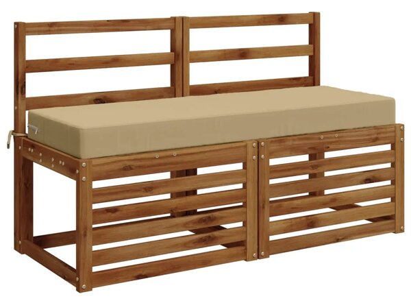 Jastuk za sjedalo SOEST 100% poliester Bež 120 x 40 x 10 cm - Bež 120 x 40 x 10 cm Poliester