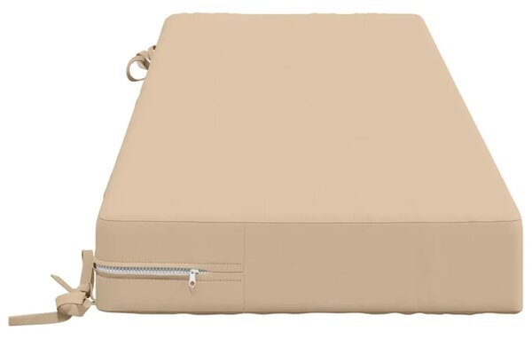 Jastuk za sjedalo SOEST 100% poliester Krem 120 x 40 x 10 cm - Krem 120 x 40 x 10 cm Melange