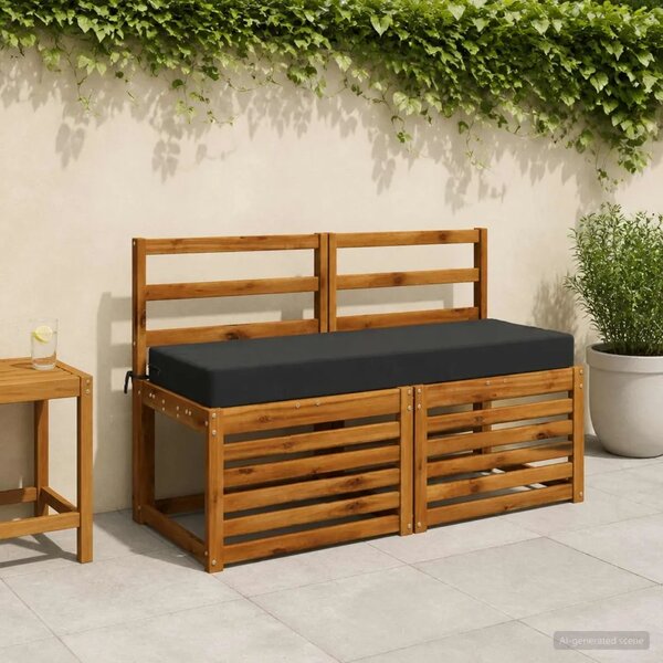 Jastuk za sjedalo SOEST 100% poliester Antracit - Antracit 120 x 40 x 10 cm Poliester