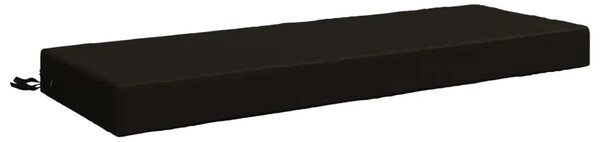 Jastuk za sjedalo SOEST 100% poliester Crna 120 x 40 x 10 cm - Crna 120 x 40 x 10 cm Melange
