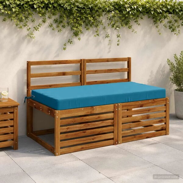 Jastuk za sjedalo SOEST 100% poliester Svjetloplava - Svjetloplava 120 x 60 x 10 cm Poliester