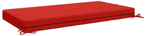 Jastuk za sjedalo SOEST 100% poliester Crvena 120 x 60 x 10 cm - Crvena 120 x 60 x 10 cm Poliester