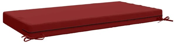 Jastuk za sjedalo SOEST 100% poliester Vinska crvena - boja crnog vina 120 x 60 x 10 cm Poliester