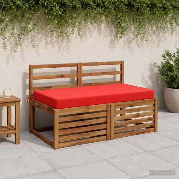 Jastuk za sjedalo SOEST 100% poliester Crvena 120 x 60 x 10 cm - Crvena 120 x 60 x 10 cm Poliester
