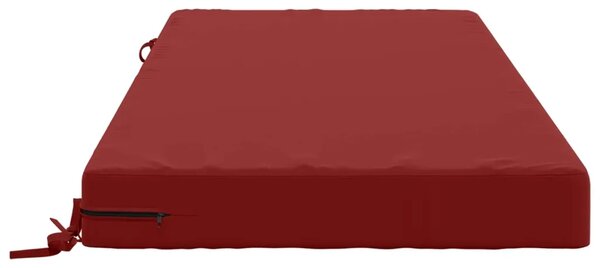 Jastuk za sjedalo SOEST 100% poliester Vinska crvena - boja crnog vina 120 x 60 x 10 cm Poliester