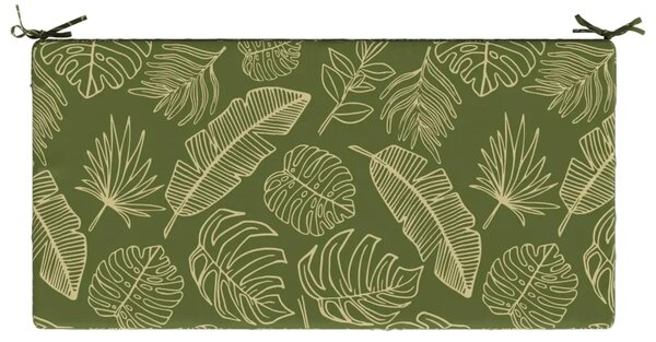 Jastuk za sjedalo SOEST 100% poliester Dizajn lista - Dezen s listom 120 x 60 x 10 cm Poliester