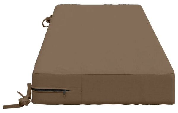 Jastuk za sjedalo SOEST 100% poliester Sivosmeđa - Sivosmeđa 120 x 40 x 10 cm Melange