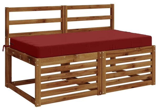 Jastuk za sjedalo SOEST 100% poliester Vinska crvena - boja crnog vina 120 x 60 x 10 cm Poliester