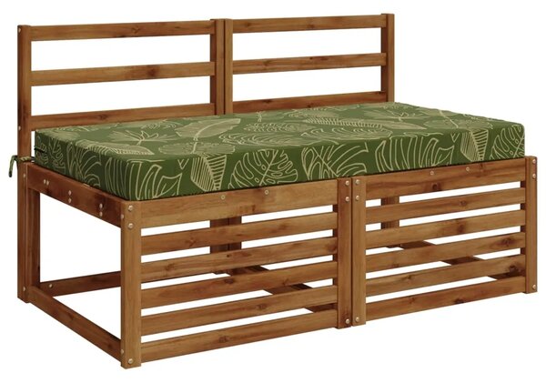 Jastuk za sjedalo SOEST 100% poliester Dizajn lista - Dezen s listom 120 x 60 x 10 cm Poliester