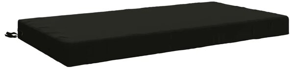 Jastuk za sjedalo SOEST 100% poliester Crna 120 x 60 x 10 cm - Crna 120 x 60 x 10 cm Poliester