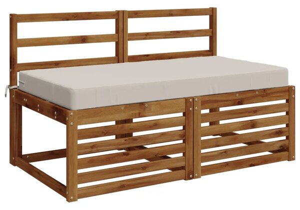 Jastuk za sjedalo SOEST 100% poliester Bijela 120 x 60 x 10 cm - Bijela 120 x 60 x 10 cm Melange