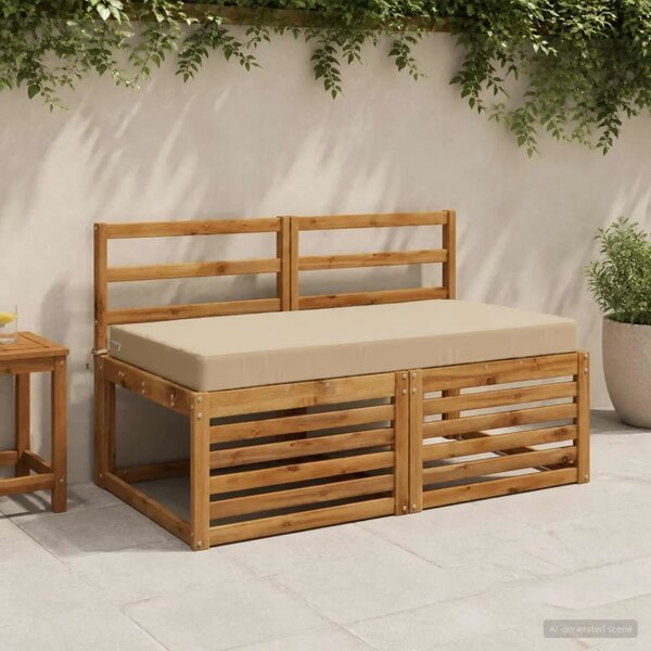 Jastuk za sjedalo SOEST 100% poliester Bež 120 x 80 x 10 cm - Bež 120 x 80 x 10 cm Poliester