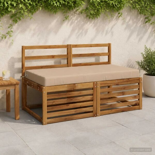 Jastuk za sjedalo SOEST 100% poliester Pijesak 120 x 60 x 10 cm - Pijesak 120 x 60 x 10 cm Melange